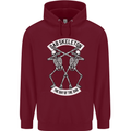 Dab Skeleton the Day of the Dab Dead Childrens Kids Hoodie Maroon