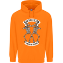 Dab Skeleton the Day of the Dab Dead Childrens Kids Hoodie Orange