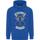 Dab Skeleton the Day of the Dab Dead Childrens Kids Hoodie Royal Blue