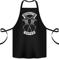 Dab Skeleton the Day of the Dab Dead Cotton Apron 100% Organic Black