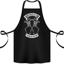 Dab Skeleton the Day of the Dab Dead Cotton Apron 100% Organic Black