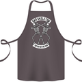 Dab Skeleton the Day of the Dab Dead Cotton Apron 100% Organic Dark Grey
