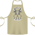 Dab Skeleton the Day of the Dab Dead Cotton Apron 100% Organic Khaki