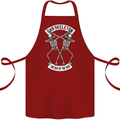Dab Skeleton the Day of the Dab Dead Cotton Apron 100% Organic Maroon