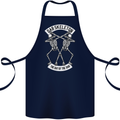 Dab Skeleton the Day of the Dab Dead Cotton Apron 100% Organic Navy Blue