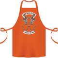Dab Skeleton the Day of the Dab Dead Cotton Apron 100% Organic Orange