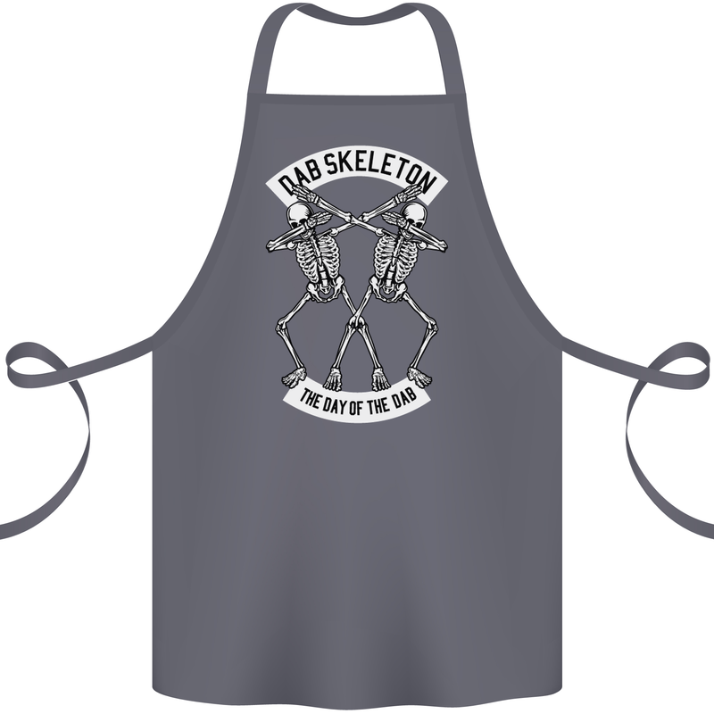Dab Skeleton the Day of the Dab Dead Cotton Apron 100% Organic Steel