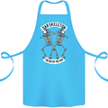 Dab Skeleton the Day of the Dab Dead Cotton Apron 100% Organic Turquoise