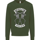 Dab Skeleton the Day of the Dab Dead Kids Sweatshirt Jumper Forest Green