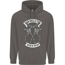 Dab Skeleton the Day of the Dab Dead Mens 80% Cotton Hoodie Charcoal