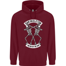 Dab Skeleton the Day of the Dab Dead Mens 80% Cotton Hoodie Maroon