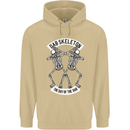 Dab Skeleton the Day of the Dab Dead Mens 80% Cotton Hoodie Sand