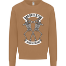 Dab Skeleton the Day of the Dab Dead Mens Sweatshirt Jumper Caramel Latte