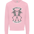 Dab Skeleton the Day of the Dab Dead Mens Sweatshirt Jumper Light Pink