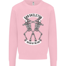Dab Skeleton the Day of the Dab Dead Mens Sweatshirt Jumper Light Pink