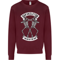 Dab Skeleton the Day of the Dab Dead Mens Sweatshirt Jumper Maroon