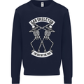 Dab Skeleton the Day of the Dab Dead Mens Sweatshirt Jumper Navy Blue
