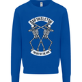Dab Skeleton the Day of the Dab Dead Mens Sweatshirt Jumper Royal Blue
