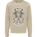 Dab Skeleton the Day of the Dab Dead Mens Sweatshirt Jumper Sand