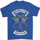 Dab Skeleton the Day of the Dab Dead Mens T-Shirt Cotton Gildan Royal Blue
