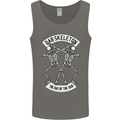 Dab Skeleton the Day of the Dab Dead Mens Vest Tank Top Charcoal