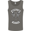 Dab Skeleton the Day of the Dab Dead Mens Vest Tank Top Charcoal