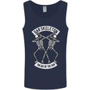 Dab Skeleton the Day of the Dab Dead Mens Vest Tank Top Navy Blue