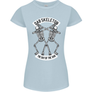 Dab Skeleton the Day of the Dab Dead Womens Petite Cut T-Shirt Light Blue