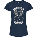 Dab Skeleton the Day of the Dab Dead Womens Petite Cut T-Shirt Navy Blue