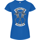 Dab Skeleton the Day of the Dab Dead Womens Petite Cut T-Shirt Royal Blue