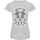 Dab Skeleton the Day of the Dab Dead Womens Petite Cut T-Shirt Sports Grey