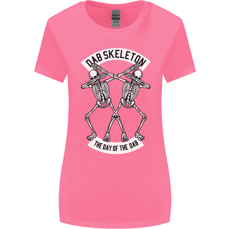 Dab Skeleton the Day of the Dab Dead Womens Wider Cut T-Shirt Azalea