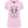 Dab Skeleton the Day of the Dab Dead Womens Wider Cut T-Shirt Light Pink