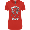 Dab Skeleton the Day of the Dab Dead Womens Wider Cut T-Shirt Red
