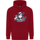 Dabbing Panda Squashing a Unicorn Funny Childrens Kids Hoodie Red