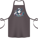 Dabbing Panda Squashing a Unicorn Funny Cotton Apron 100% Organic Dark Grey
