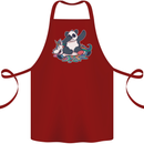 Dabbing Panda Squashing a Unicorn Funny Cotton Apron 100% Organic Maroon