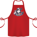 Dabbing Panda Squashing a Unicorn Funny Cotton Apron 100% Organic Red