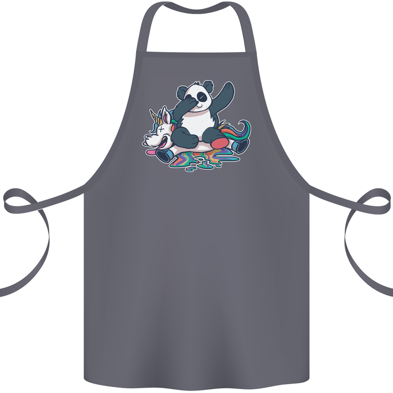 Dabbing Panda Squashing a Unicorn Funny Cotton Apron 100% Organic Steel