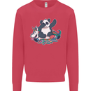 Dabbing Panda Squashing a Unicorn Funny Mens Sweatshirt Jumper Heliconia