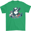 Dabbing Panda Squashing a Unicorn Funny Mens T-Shirt Cotton Gildan Irish Green