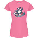 Dabbing Panda Squashing a Unicorn Funny Womens Petite Cut T-Shirt Azalea
