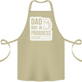 Dad Bod In Progress Funny Fathers Day Body Cotton Apron 100% Organic Khaki