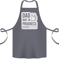 Dad Bod In Progress Funny Fathers Day Body Cotton Apron 100% Organic Steel