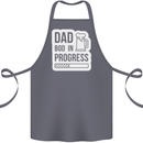 Dad Bod In Progress Funny Fathers Day Body Cotton Apron 100% Organic Steel