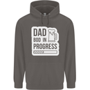 Dad Bod In Progress Funny Fathers Day Body Mens 80% Cotton Hoodie Charcoal