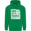 Dad Bod In Progress Funny Fathers Day Body Mens 80% Cotton Hoodie Irish Green