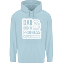 Dad Bod In Progress Funny Fathers Day Body Mens 80% Cotton Hoodie Light Blue