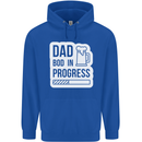 Dad Bod In Progress Funny Fathers Day Body Mens 80% Cotton Hoodie Royal Blue