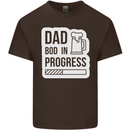Dad Bod In Progress Funny Fathers Day Body Mens Cotton T-Shirt Tee Top Dark Chocolate